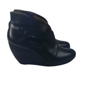 Anthropologie Schuler & Sons Black Ankle Boots 7